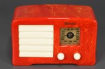 Highly Swirled Red Emerson ’Little Miracle’ AX-235 Radio